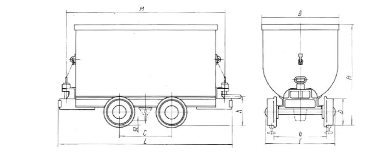 Mining Cart Steel Side Material Transport