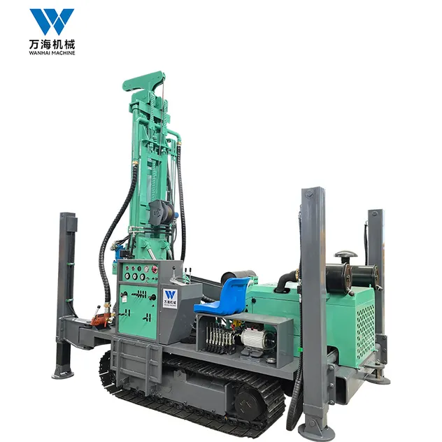 Water Well Drilling Rig Hydraulic Crawler Mounted