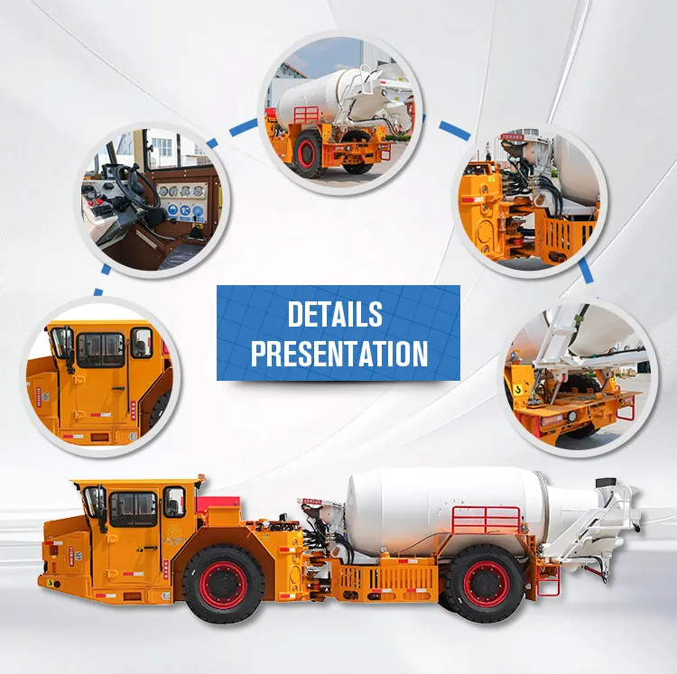 Underground Truck Hydraulic Concrete Mixer