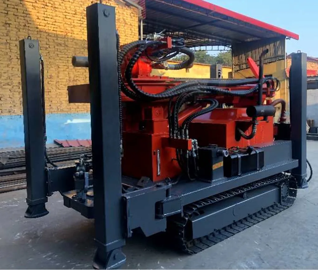 DTH Drill Rig Crawler Mounted 200 m Depth Hammer