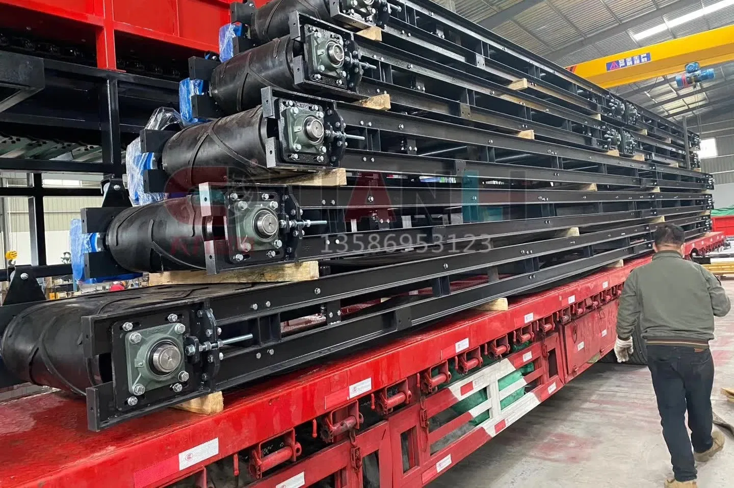 Belt Conveyor Inclined Decoration Rubbish Design