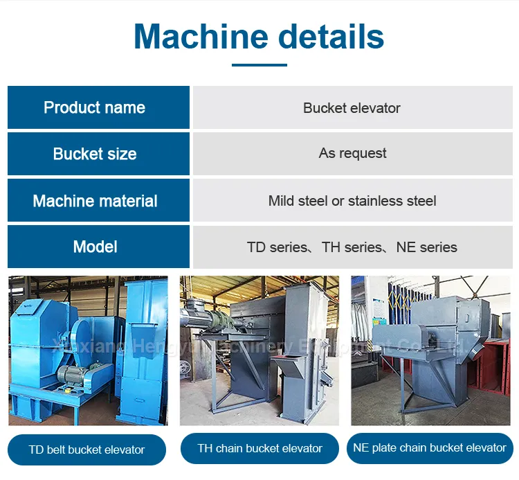Bucket Elevator High Capacity for Slag Coal