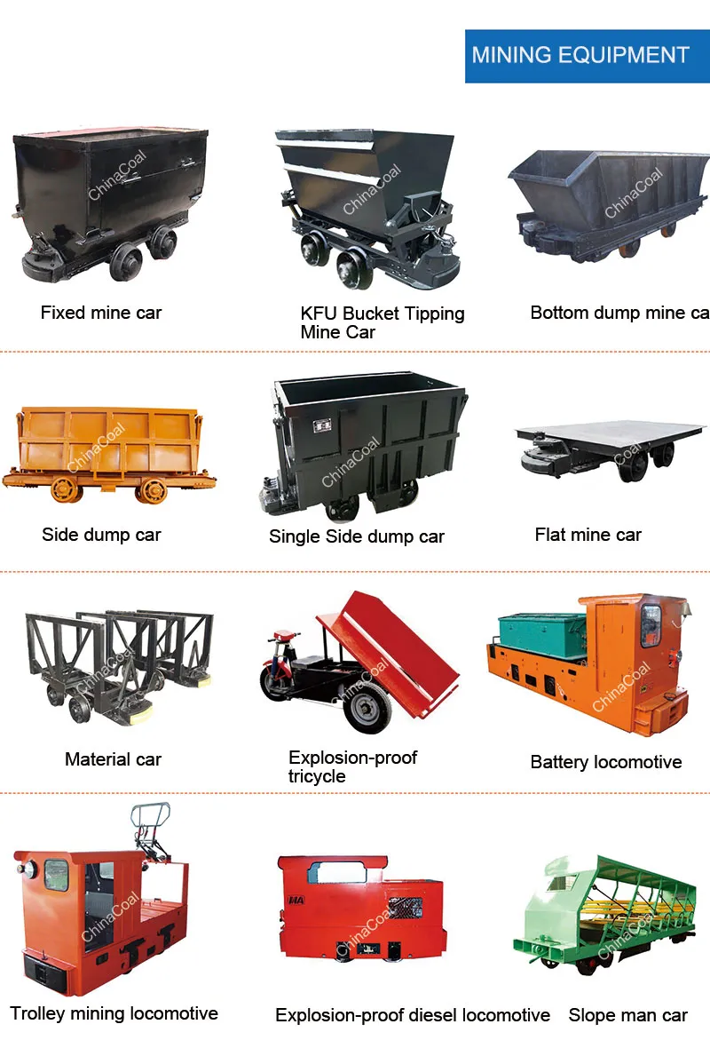 Mining Cart Underground Wagon Flat Bucket-Tipping