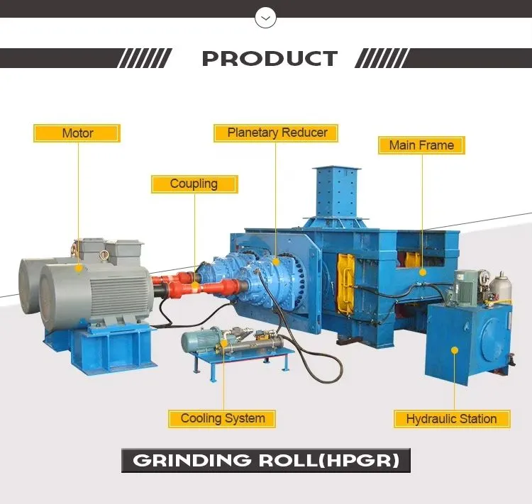 Roll Crusher High Capacity Iron Concrete Metal