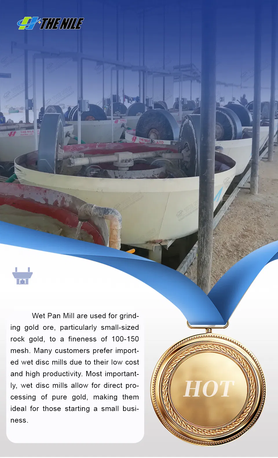 Wet Pan Mill Placer Gold