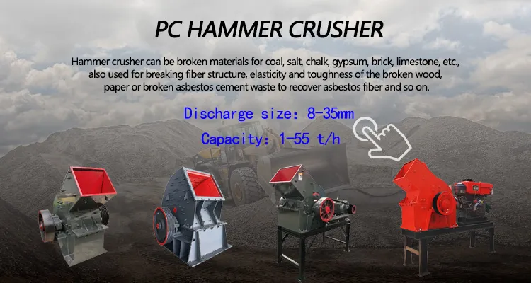 Hammer Crusher PC400x600 for Granite Dust Coal