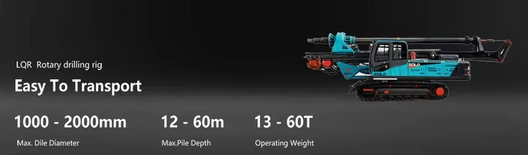 Rotary Drilling Rig Crawler Mounted Energy Saving