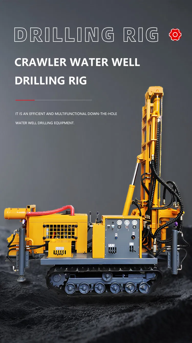 Rotary Drilling Rig Hydraulic Crawler Mounted