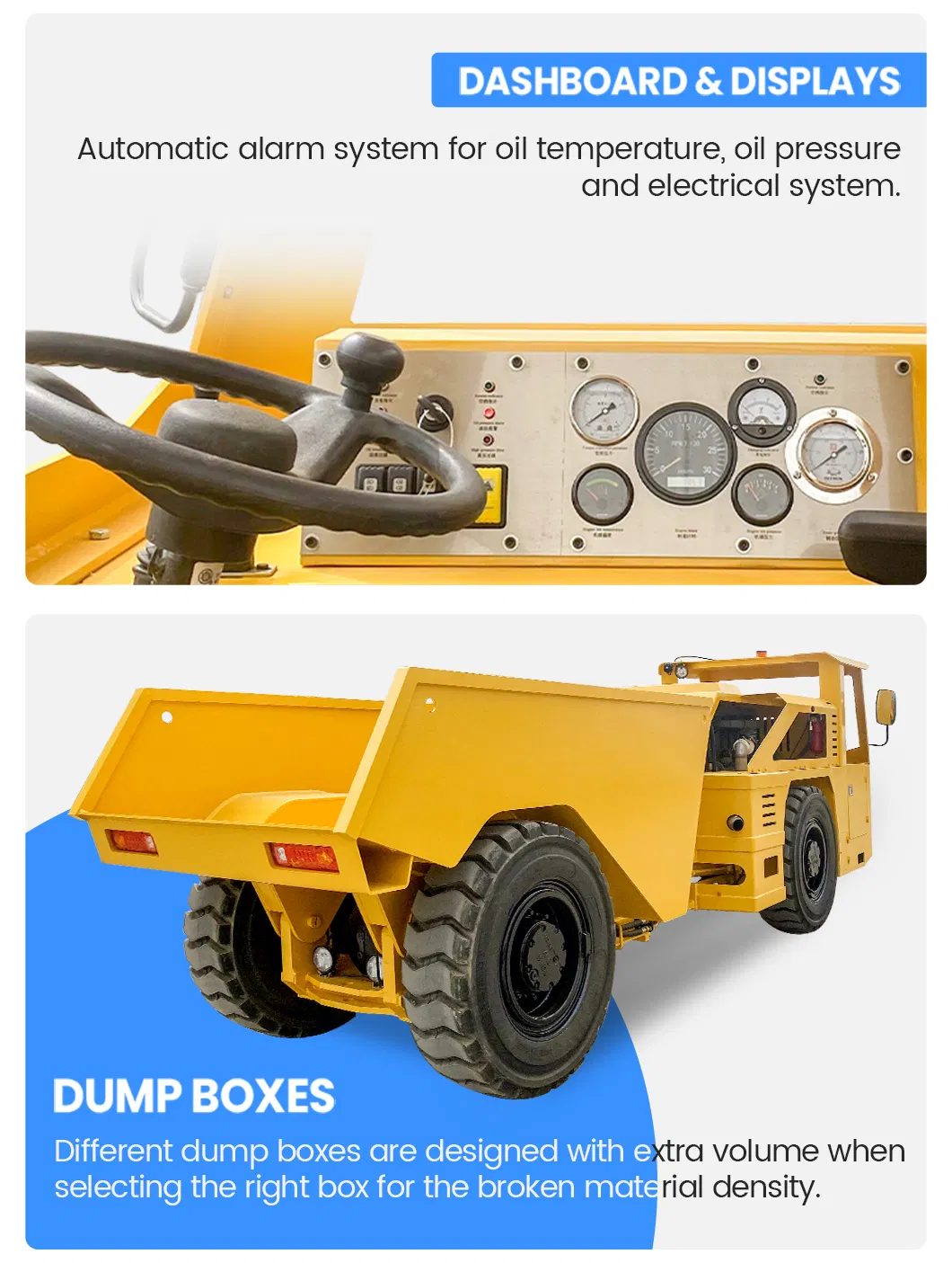 Underground Truck Diesel Powered Profile Dump