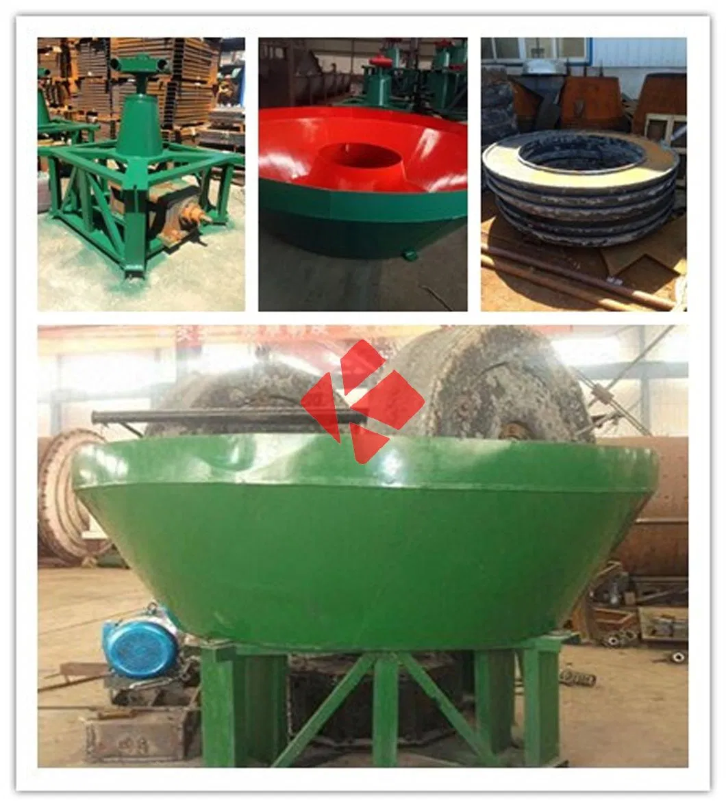 Wet Pan Mill for Gold Ore Flywheel