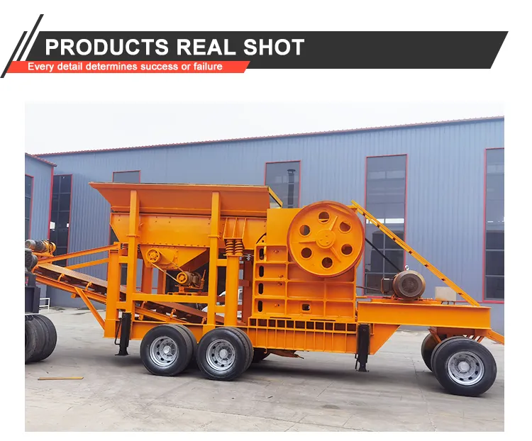 Mobile Crushing Plant Hydraulic Jaw Cone Drive