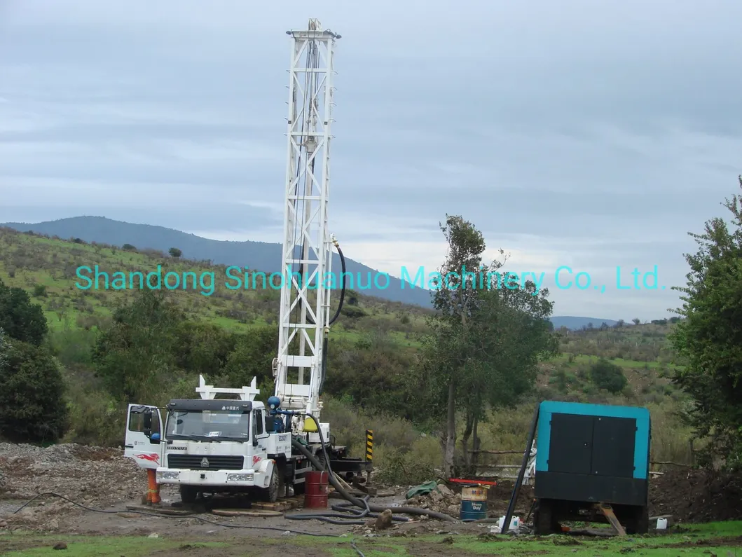 Air Compressor 300 m Depth Howo Truck Water Well