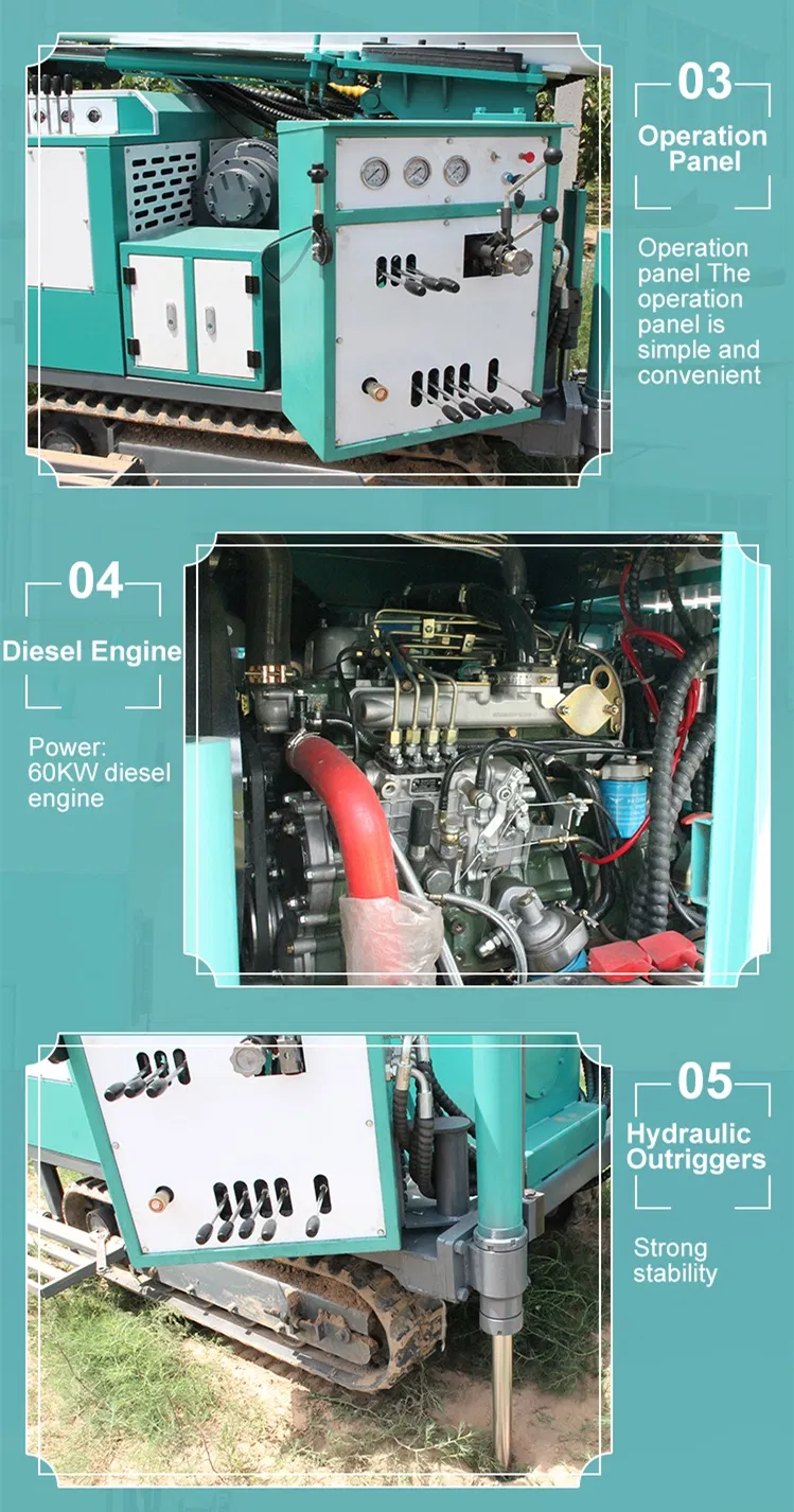 Water Well Drilling Rig Hydraulic Portable