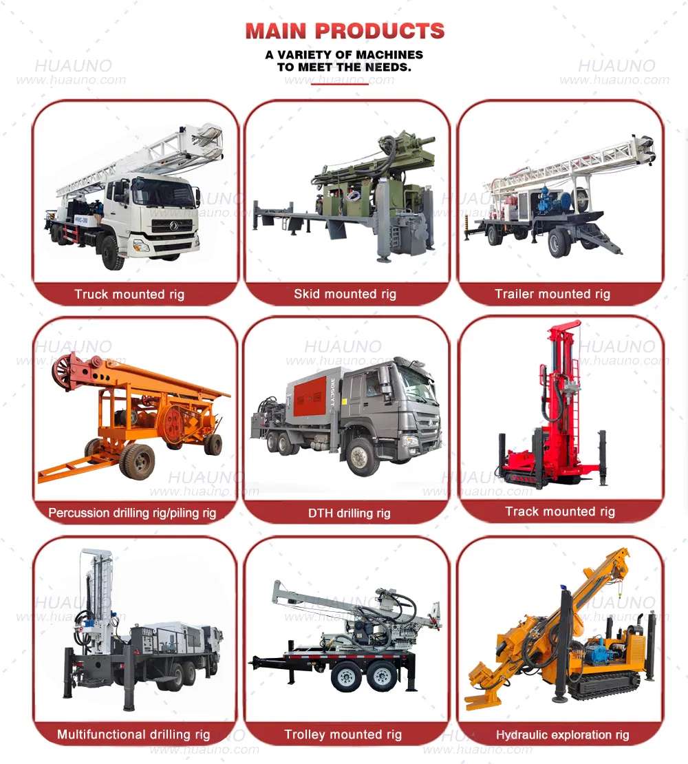 Air Compressor 300 m Depth Howo Truck Water Well