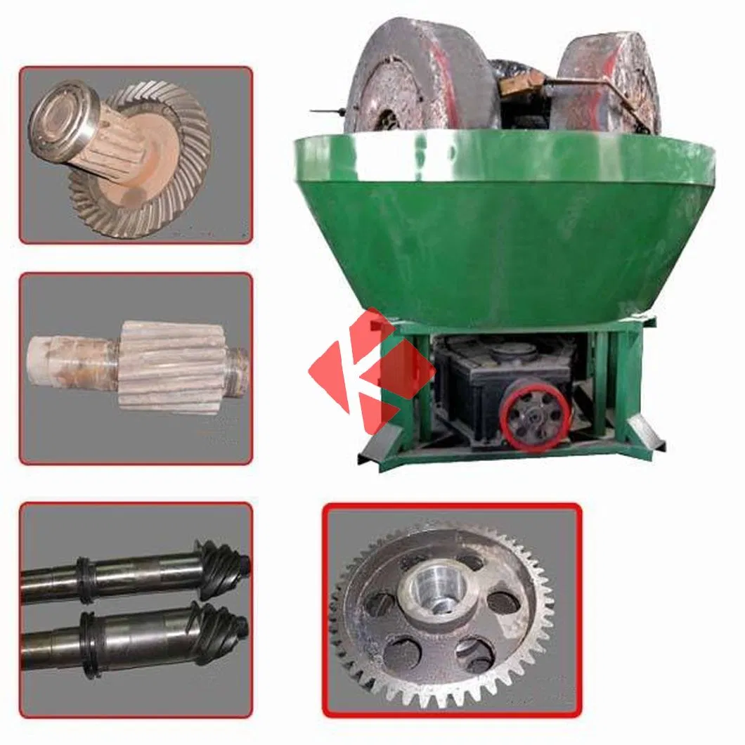 Wet Pan Mill for Gold Ore Flywheel