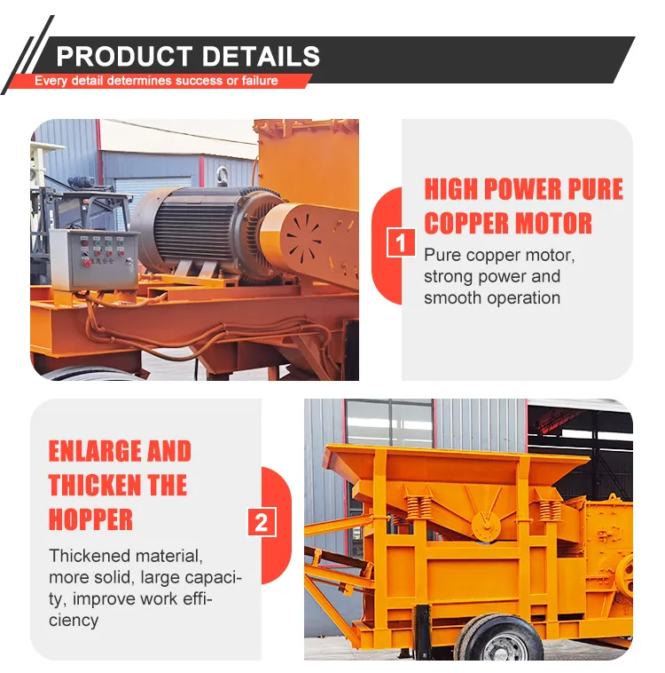 Mobile Crushing Plant Hydraulic Jaw Cone Drive
