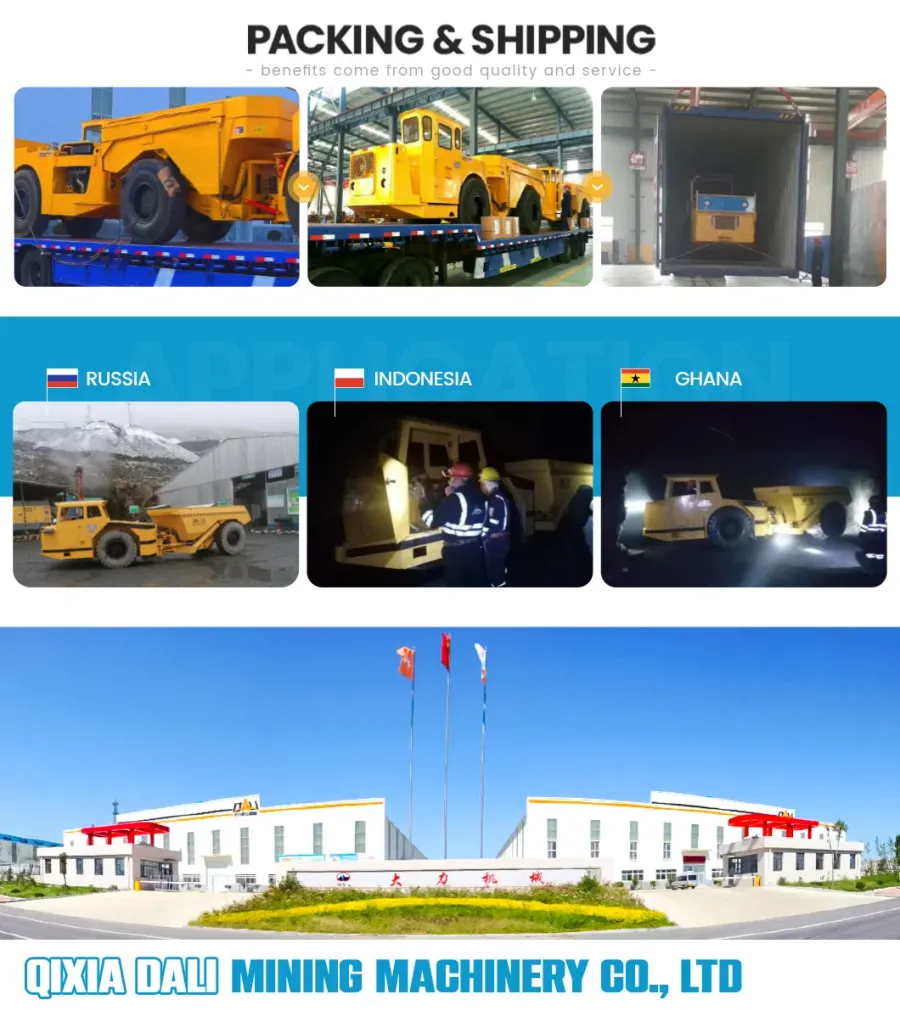 Dali 6 12 15 20 30 40Ton Diesel Underground Mining Dump - product detail 3