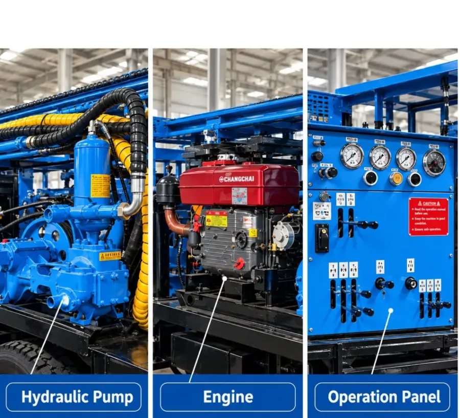180m Full Hydraulic Truck Mounted Heavy Duty DTH Hammer  - product detail 3