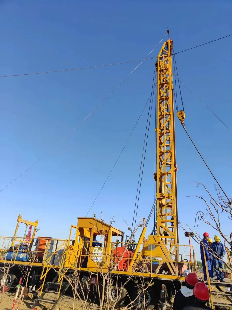 New Trailer 1000m Fast Drilling Water Well Drilling Rig  - product detail 2