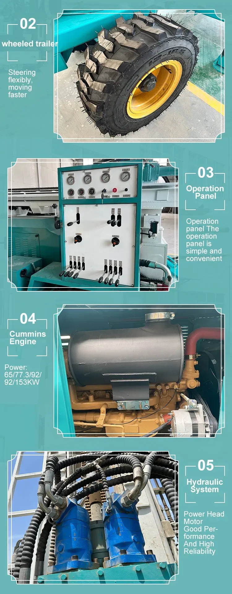 Drilling Depth Drilling Wheel Water Well Drilling Rig Ma - product detail 2