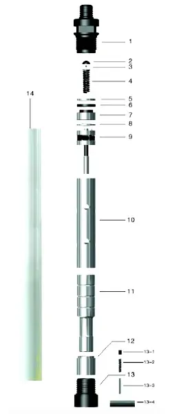 CIR90 110mm DTH Drill Bit Low Air Pressure Down The Hole - product detail 2