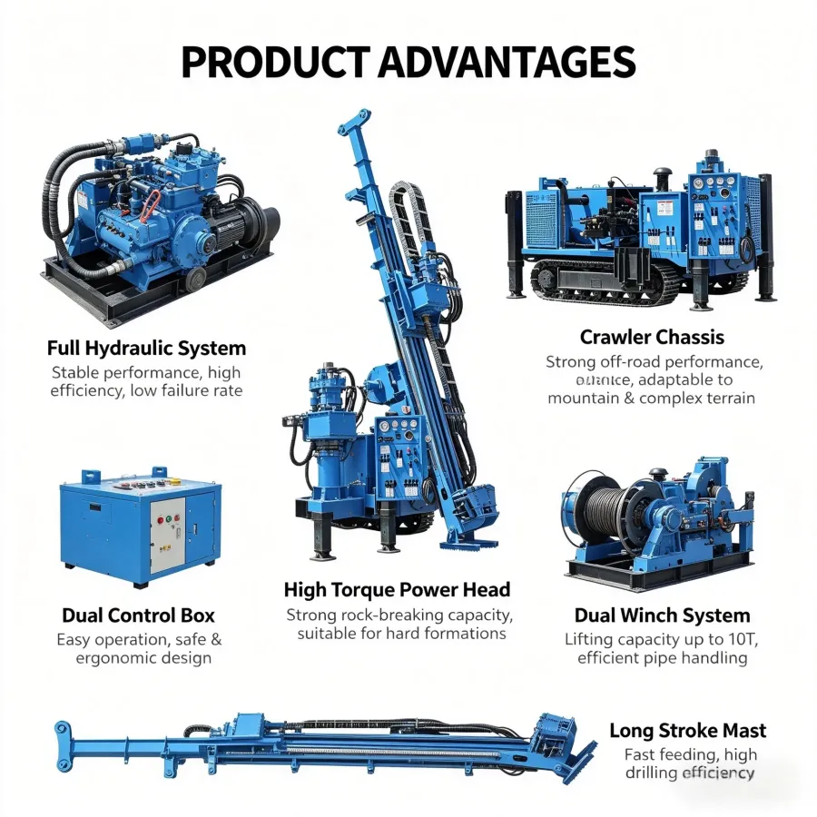 Zs80010001200mhydraulic Truck Mounted Rotary Wireline Ro - product detail 2