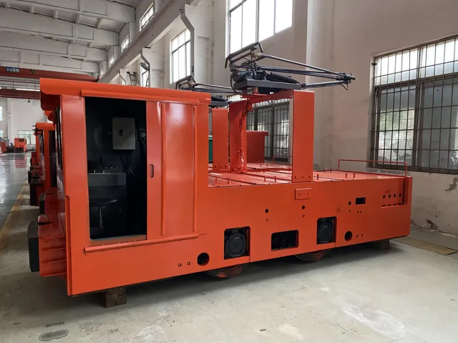 Mining 7 Ton Rail Tractor Overhead Wire Contact Trolley - product detail 1