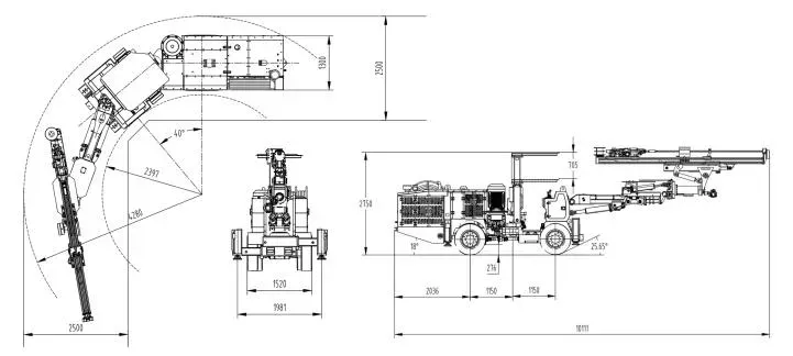 Tuowei Compact One Boom Underground Mining Machinery Dri - product detail 3