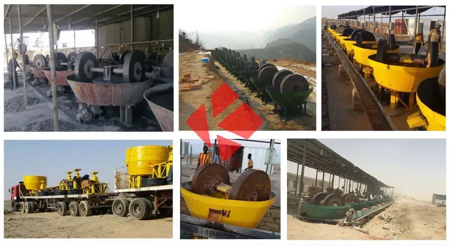 Gold Ore Flywheel Grinding Machine Wet Pan Mill/ - product detail 2