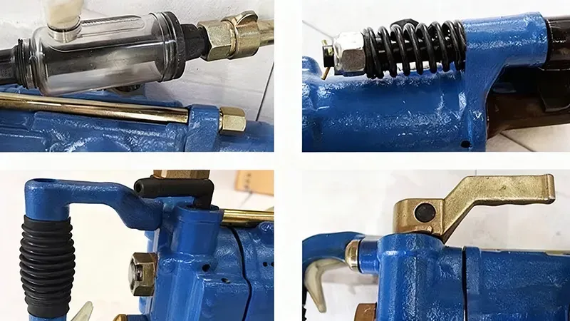 Yo20 High Efficiency Pneumatic Rock Drill Hand-Held Air  - product detail 2