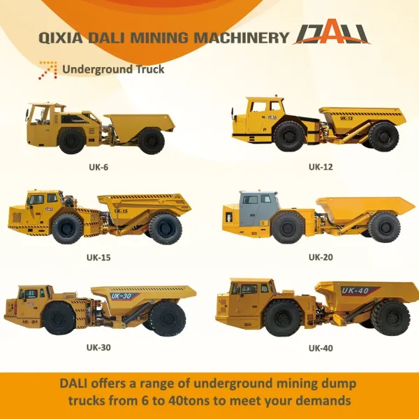 Underground Truck Diesel Powered Dali Dump