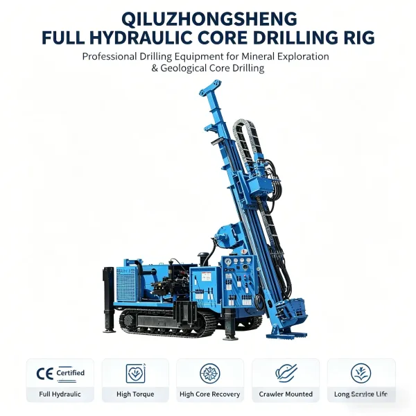 DTH Drill Rig Crawler Mounted Portable Water Well