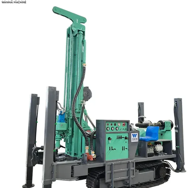 Water Well Drilling Rig Hydraulic Crawler Mounted
