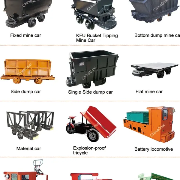 Mining Cart Underground Wagon Flat Bucket-Tipping