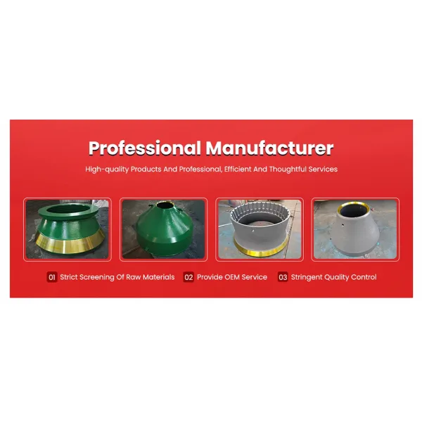 Crusher Wear Parts Bowl Liners Cone