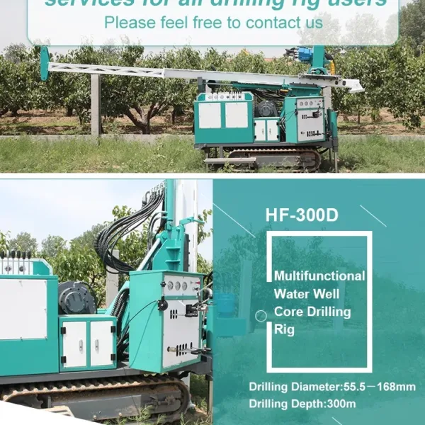 Water Well Drilling Rig Hydraulic Portable